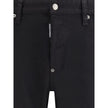 Black Cotton Skinny JeansThe Cool Guy Jeans by Dsquared2 are a skinny model with a modern and sophisticated design, perfect for a bold and stylish look. The five-pocket model offers practicality and a slim cut that enhances the silhouette. The front closu