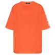 Orange Cotton T-ShirtBalmain cotton t-shirt with short sleeves and logo print on the side and rubber logo on the backOrange Cotton T-Shirt${tagsBalmainAulae Orange Cotton T-Shirt BalmainAulae Orange Cotton T-Shirt Balmain cotton t-shirt with short sleeves