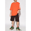 Orange Cotton T-ShirtBalmain cotton t-shirt with short sleeves and logo print on the side and rubber logo on the backOrange Cotton T-Shirt${tagsBalmainAulae Orange Cotton T-Shirt BalmainAulae Orange Cotton T-Shirt Balmain cotton t-shirt with short sleeves