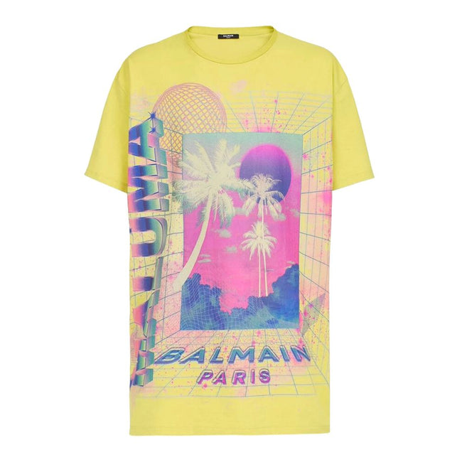 Yellow Cotton T-ShirtBalmain cotton t-shirt with short sleeves and graphic print on the frontYellow Cotton T-Shirt${tagsBalmainAulae Yellow Cotton T-Shirt BalmainAulae Yellow Cotton T-Shirt Balmain cotton t-shirt with short sleeves and graphic print on th