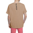 Brown Cotton T-ShirtBalmain cotton t-shirt with short sleeves and logo print on the back and rubber logo on the frontBrown Cotton T-Shirt${tagsBalmainAulae Brown Cotton T-Shirt BalmainAulae Brown Cotton T-Shirt Balmain cotton t-shirt with short sleeves an