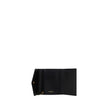 Black Calf Leather Bos Taurus WalletSaint Laurent’s Cassandre Matelassé Leather Wallet is a luxury accessory with timeless style, embellished with an elegant quilted matelassé design across the entire surface. The front features a plaque with the iconic t