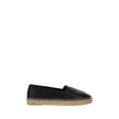 Black Lamb Ovis Aries Aries EspadrillesLambskin Espadrilles by Saint Laurent, flat sole with rope detail, elongated toe, slip-on style, iconic brand monogram tone-on-tone press-stamped on front, contrasting logo insole. Season: AW25 Composition: UPPER 100