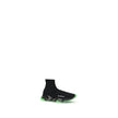 Black Polyester Athletic SneakersBalenciaga’s Speed Sneakers are a bold and contemporary take on the sneaker concept, with an innovative design that combines comfort and style. The fitted sock style ensures a perfect fit and a lightweight feel, while the
