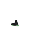 Black Polyester Athletic SneakersBalenciaga’s Speed Sneakers are a bold and contemporary take on the sneaker concept, with an innovative design that combines comfort and style. The fitted sock style ensures a perfect fit and a lightweight feel, while the
