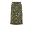 Green Viscose Mini SkirtMilitary Green Sequined Knit Skirt Gucci. In military green, knitwear, elasticated waistband, tube model, above-the-knee length. Multicolored sequins applied. Composition: 51% Viscose, 30% Polyamide, 18% Wool, 1% Elastane Internal