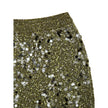 Green Viscose Mini SkirtMilitary Green Sequined Knit Skirt Gucci. In military green, knitwear, elasticated waistband, tube model, above-the-knee length. Multicolored sequins applied. Composition: 51% Viscose, 30% Polyamide, 18% Wool, 1% Elastane Internal