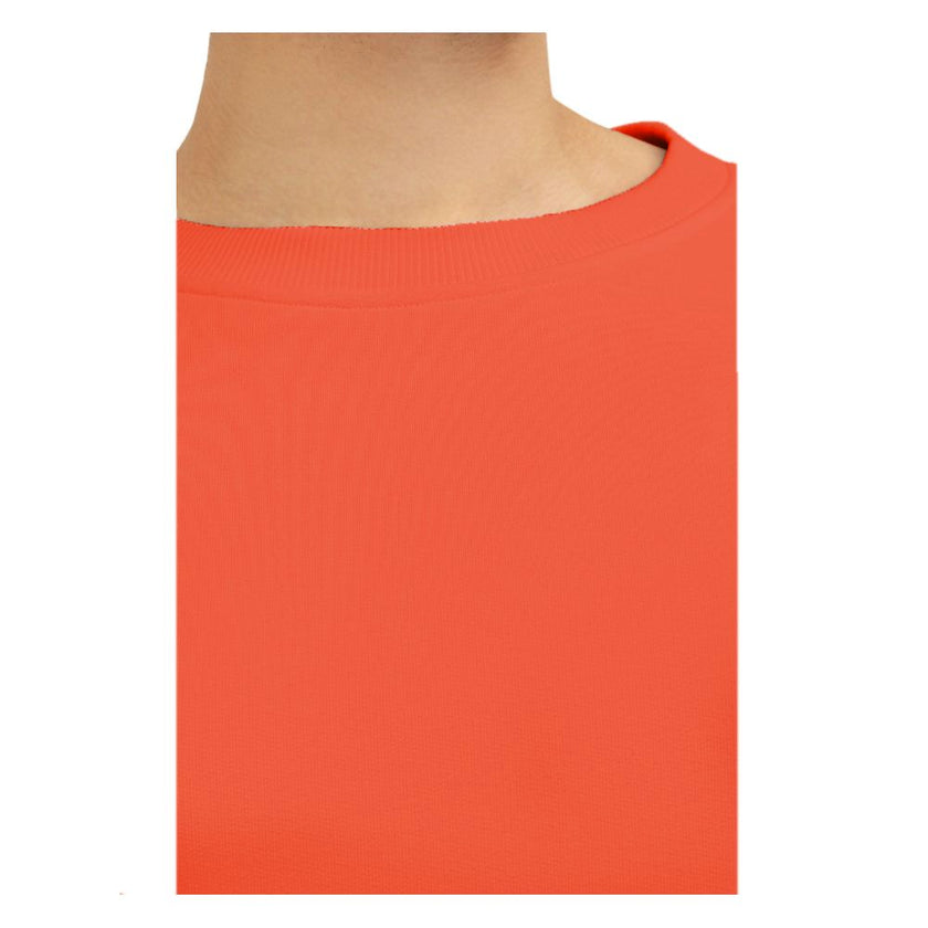 Orange Cotton Men SweaterElevate your style quotient with the Balmain cotton sweatshirt, where comfort meets high fashion. This bold orange piece showcases an audacious logo print on the back complemented by a striking rubber logo on the front, encapsulat