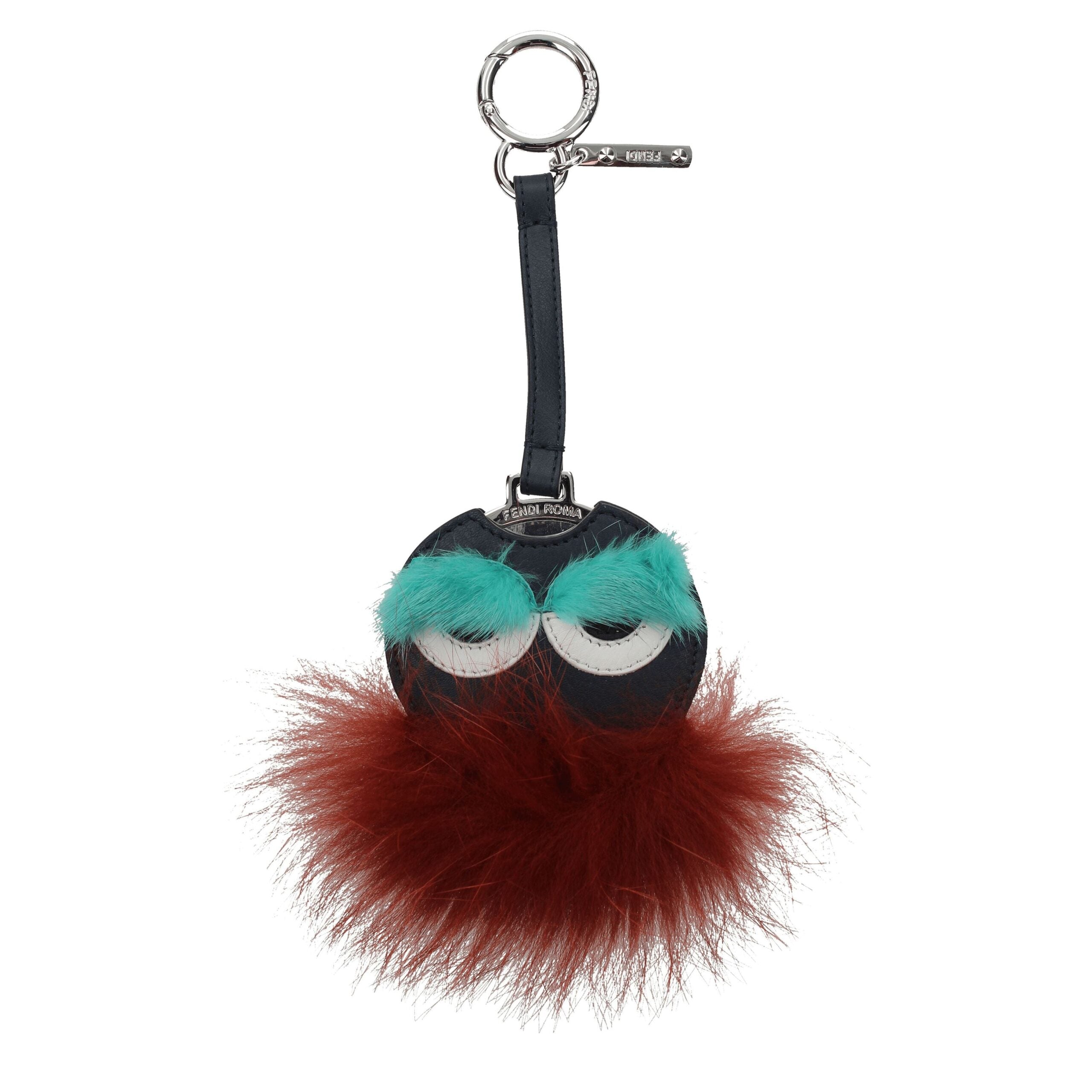 Multicolor Fur KeychainDescription: The product with MPN 7AR45581FF03DQ and code F38122 fur in multicolor is a keychain designed by Fendi. It has features like mirror detail, logo. Additional Info: Materials: Leather Measurements: 7.5×20 cm MPN: 7AR45581F