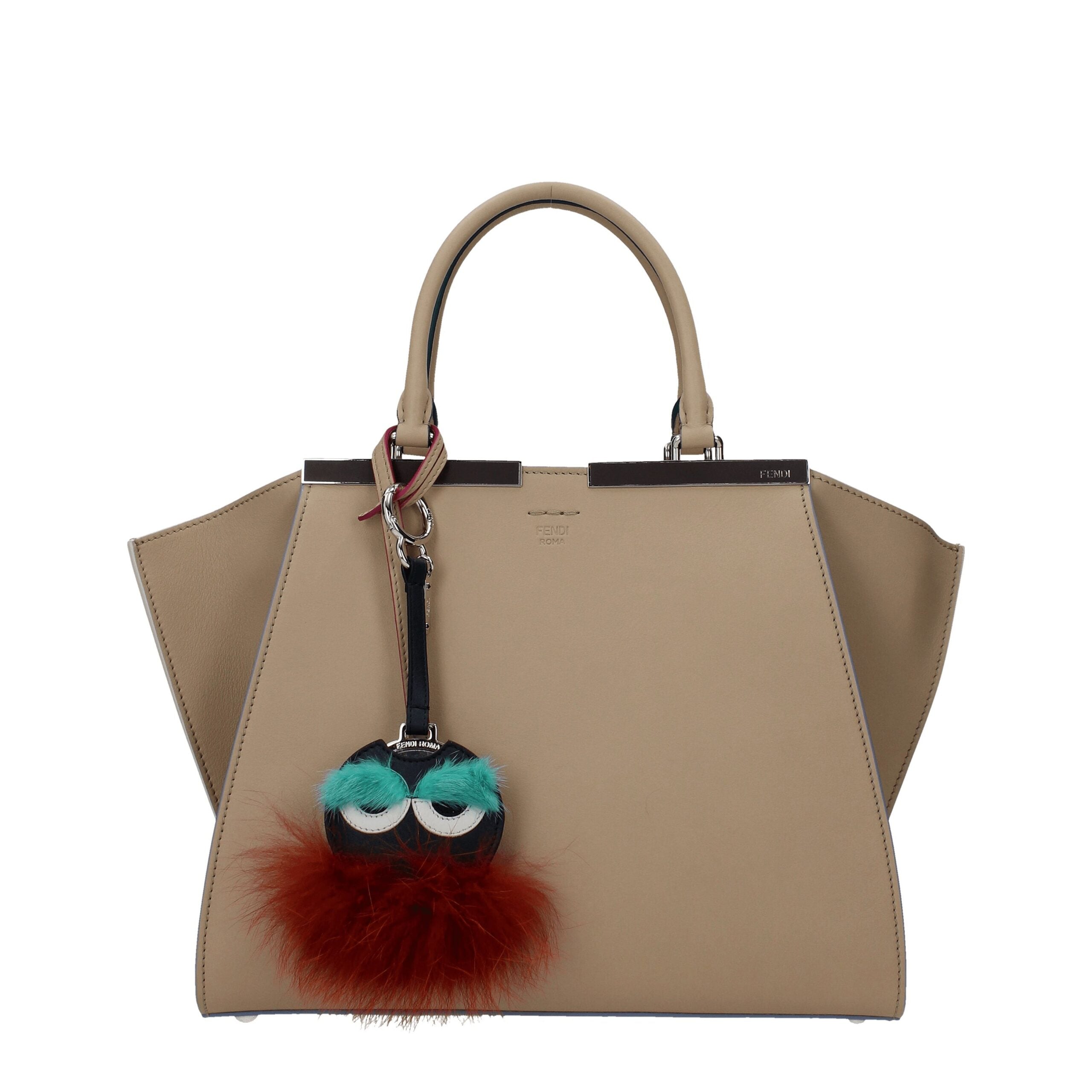 Multicolor Fur KeychainDescription: The product with MPN 7AR45581FF03DQ and code F38122 fur in multicolor is a keychain designed by Fendi. It has features like mirror detail, logo. Additional Info: Materials: Leather Measurements: 7.5×20 cm MPN: 7AR45581F