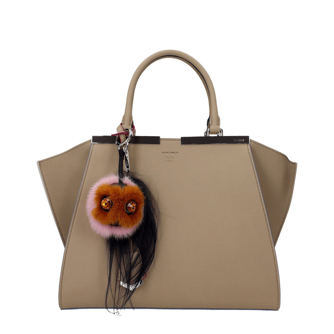 Brown Fur KeychainDescription: The product with MPN 7AR4664CNF01E0 and code F38168 fur in brown is a keychain designed by Fendi. It has features like rhinestone. Additional Info: Materials: Leather Measurements: 8×15 cm MPN: 7AR4664CNF01E0 New collection: