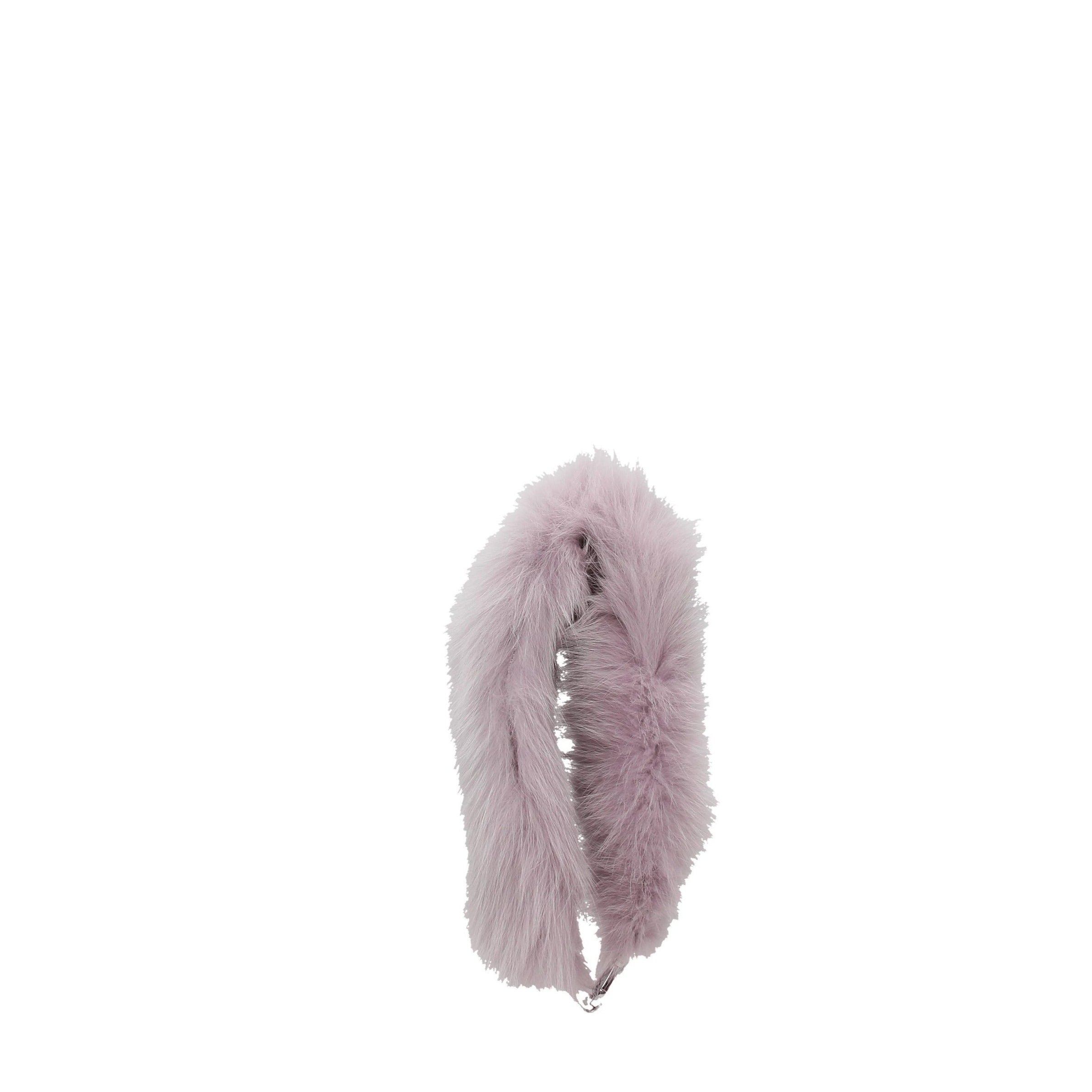 Purple Fur Shoulder BagDescription: The product with MPN 5TX005VOLPEPATCHMUGHETTO and code F39893 fox in violet is a shoulder straps designed by Miu Miu. It has features like logo. Additional Info: Color details: Silver Closing type: Hook Closure Material