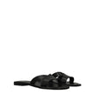 Black Leather SlippersDescription: The product with MPN FB52MU021L6599 and code F65450 leather in black is a slippers and clogs designed by Kenzo. Additional Info: Style: Casual Materials: Leather Shoe sole: Leather Shoe tip: Open toe Heel type: Low and f