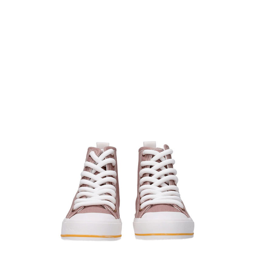 Pink Fabric High Top SneakersDescription: The product with MPN SB37112A000000348 and code F66366 fabric in pink is a sneakers designed by See by Chloé. It has features like side logo. Additional Info: Style: Casual Closing type: Lace up Closure Materials: