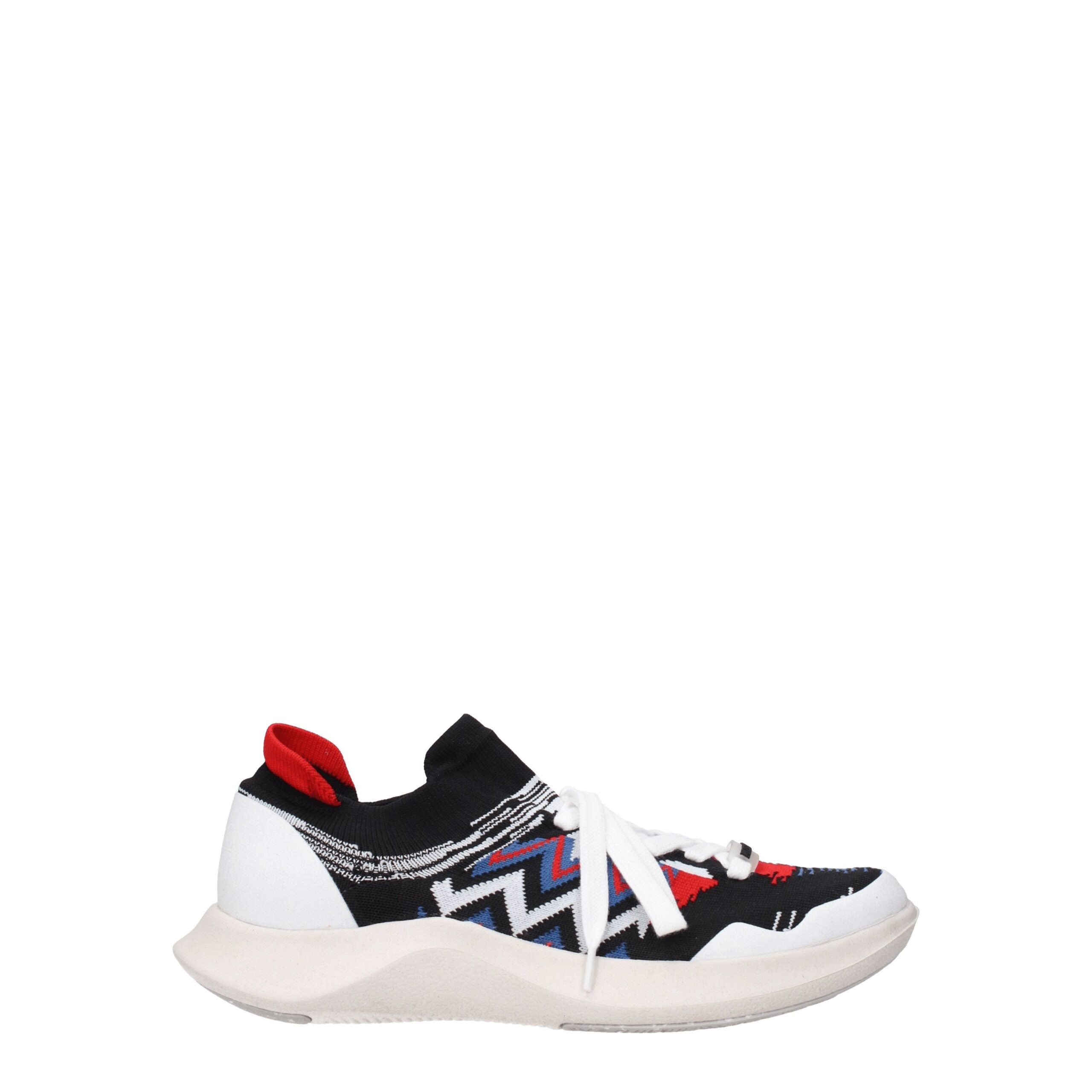 Multicolor Fabric SneakersDescription: The product with MPN DONNASHMISFLYREBOTILIA112 and code F69837 fabric in multicolor is a sneakers designed by Missoni. It has features like front logo, back logo. Additional Info: Style: Sporty Glam Closing type: Lac
