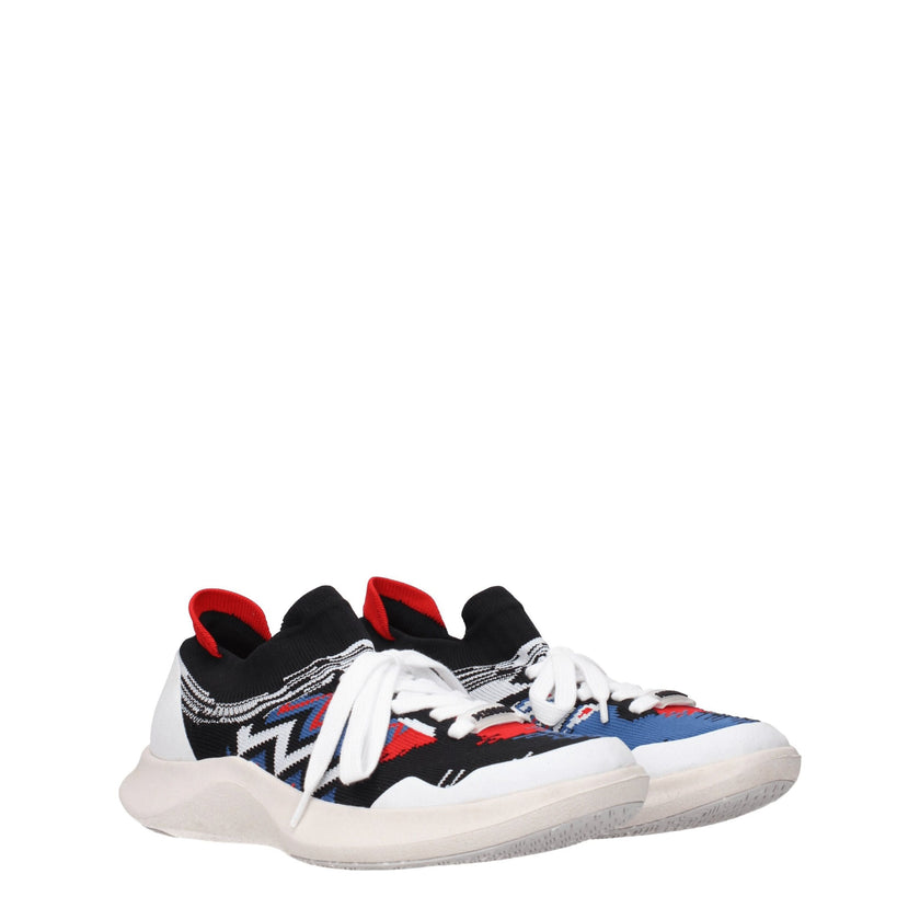 Multicolor Fabric SneakersDescription: The product with MPN DONNASHMISFLYREBOTILIA112 and code F69837 fabric in multicolor is a sneakers designed by Missoni. It has features like front logo, back logo. Additional Info: Style: Sporty Glam Closing type: Lac