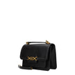 Black Leather Shoulder BagDescription: The product with MPN 30T2A7HL3LBLACK and code F70006 leather in black is a shoulder bags designed by Michael Kors. It has features like front logo, adjustable handle. Additional Info: Color details: Gold Style: Casua