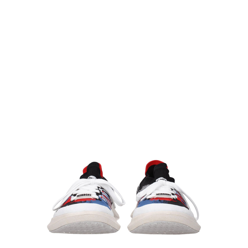 Multicolor Fabric SneakersDescription: The product with MPN DONNASHMISFLYREBOTILIA112 and code F69837 fabric in multicolor is a sneakers designed by Missoni. It has features like front logo, back logo. Additional Info: Style: Sporty Glam Closing type: Lac