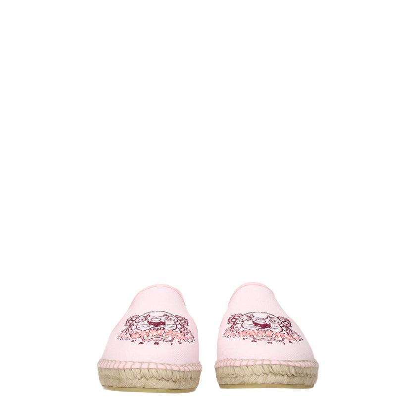 Pink Fabric EspadrillesDescription: The product with MPN FC52ES188F7134 and code F70377 fabric in pink is a espadrilles designed by Kenzo. It has features like front logo. Additional Info: Style: Casual Materials: Fabric Shoe sole: Rubber Shoe tip: Round
