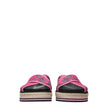 Pink Fabric SlippersDescription: The product with MPN FC52ES194F7427 and code F70128 fabric in fuchsia is a slippers and clogs designed by Kenzo. It has features like side logo. Additional Info: Style: Casual Materials: Fabric Shoe sole: Rubber Heel heigh