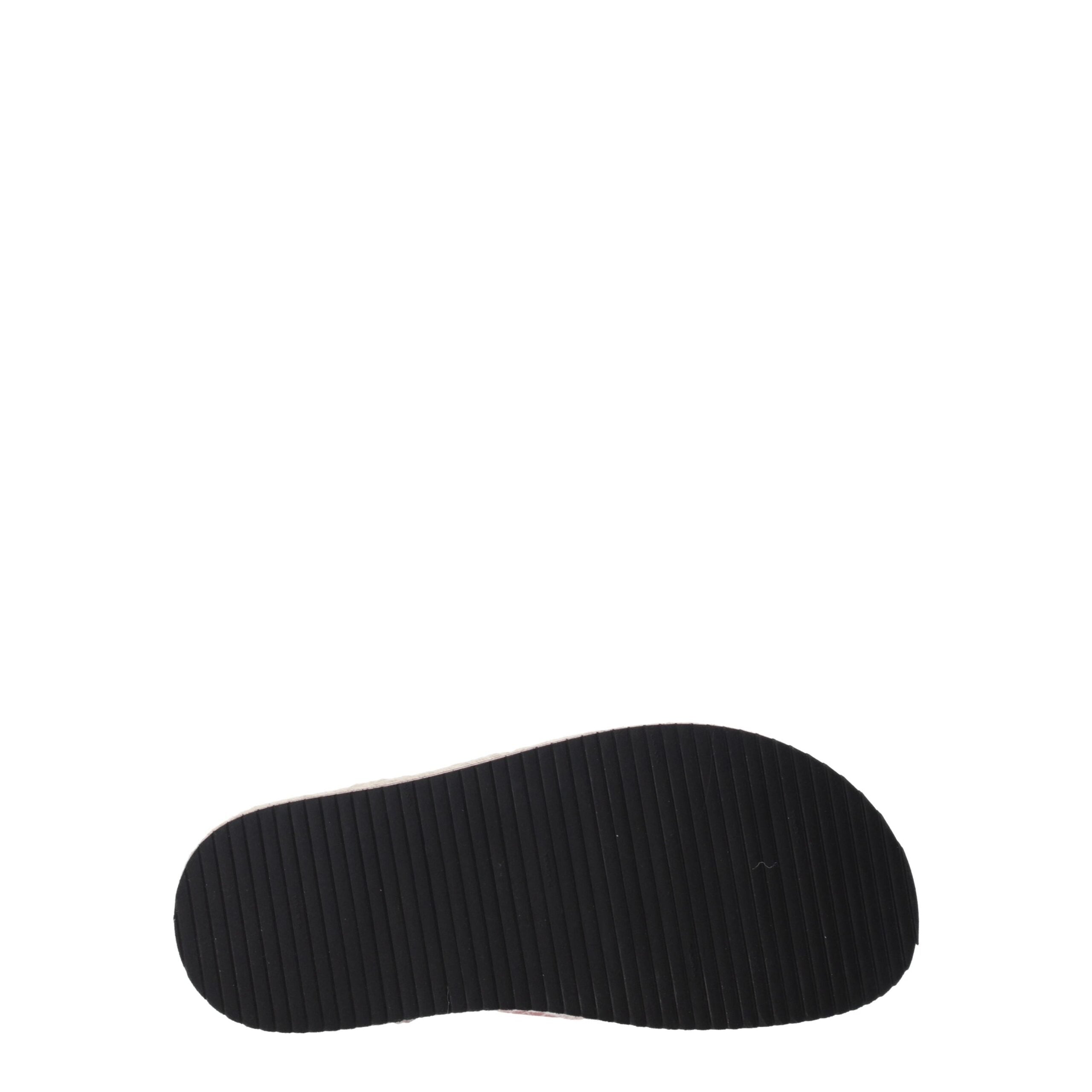 Pink Fabric SlippersDescription: The product with MPN FC52ES194F7427 and code F70128 fabric in fuchsia is a slippers and clogs designed by Kenzo. It has features like side logo. Additional Info: Style: Casual Materials: Fabric Shoe sole: Rubber Heel heigh