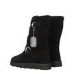 Black Leather Ankle BootsDescription: The product with MPN PFC62BT707L5899 and code F74151 suede in black is a ankle boots designed by Kenzo. It has features like side detail, back logo, fur inside. Additional Info: Style: Casual Closing type: Buckle Clos