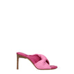 Pink Leather Stiletto Heel SandalsDescription: The product with MPN 221FO0254022430 and code F76009 leather in pink is a sandals designed by Jacquemus. Additional Info: Style: Casual Materials: Leather Shoe sole: Leather Heel height: 8.5 cm Shoe tip: Open