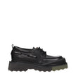 Black Leather Slip-On LoafersDescription: The product with MPN OMIG006LEA0011056 and code F76531 leather in black is a lace up and monkstrap designed by Off-White. It has features like vintage effect. Additional Info: Style: Street Closing type: Lace up C