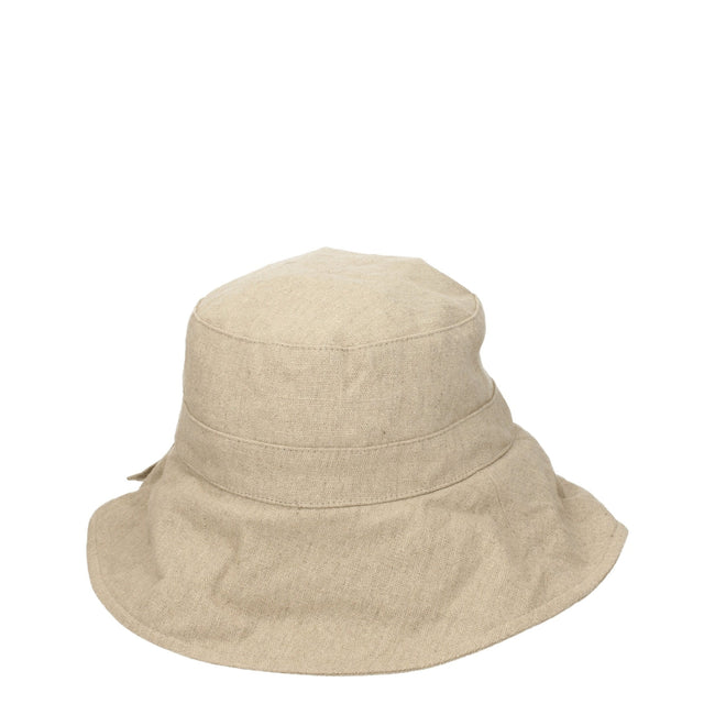Beige Linen Bucket HatDescription: The product with MPN 235AC4481029150 and code F76827 linen in beige is a hats designed by Jacquemus. Additional Info: Style: Casual Materials: Linen Composition: 100% linen Secondary color: Dark Beige MPN: 235AC448102915