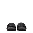 Black Leather SlippersDescription: The product with MPN OWIT001LEA0011010 and code F77847 leather in black is a slippers and clogs designed by Off-White. It has features like front logo. Additional Info: Style: Casual Materials: Leather Shoe sole: Rubber