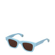 Light Blue Acetate SunglassesDescription: The product with MPN 221AC0295040330 and code F77997 acetate in heavenly is a sunglasses designed by Jacquemus. It has features like logo. Additional Info: Arm length: 14.7 cm Frame materials: Acetate frame Lens d