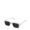 White Acetate SunglassesDescription: The product with MPN 226AC4315041110 and code F78001 acetate in white is a sunglasses designed by Jacquemus. Additional Info: Arm length: 15.5 cm Frame materials: Acetate frame Lens diameter: 5.1 cm Lens: Dark Protecti
