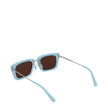 Light Blue Acetate SunglassesDescription: The product with MPN 226AC4315041330 and code F78001 acetate in heavenly is a sunglasses designed by Jacquemus. Additional Info: Arm length: 15.5 cm Frame materials: Acetate frame Lens diameter: 5.1 cm Lens: Dark