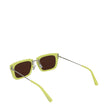 Yellow Acetate SunglassesDescription: The product with MPN 226AC4315041250 and code F78001 acetate in yellow is a sunglasses designed by Jacquemus. Additional Info: Arm length: 15.5 cm Frame materials: Acetate frame Lens diameter: 5.1 cm Lens: Dark Protec