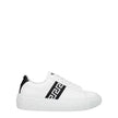 White Leather Low Top SneakersDescription: The product with MPN 10041841A007752W020 and code F78138 leather in white is a sneakers designed by Versace. It has features like front logo. Additional Info: Style: Casual Closing type: Lace up Closure Materials