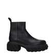 Black Leather Ankle BootsDescription: The product with MPN OMID029LEA0011010 and code F79083 leather in black is a ankle boots designed by Off-White. It has features like side logo. Additional Info: Style: Casual Closing type: Zip Closure Materials: Leath