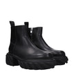 Black Leather Ankle BootsDescription: The product with MPN OMID029LEA0011010 and code F79083 leather in black is a ankle boots designed by Off-White. It has features like side logo. Additional Info: Style: Casual Closing type: Zip Closure Materials: Leath