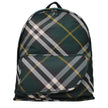 Green Fabric BackpackDescription: The product with MPN 8080679 and code F80533 fabric in green is a backpacks and bumbags designed by Burberry. It has features like back adjustable straps, print which can vary. Additional Info: Color details: Silver Bag s