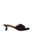 Black Linen SandalsDescription: The product with MPN OWIJ027FAB0011009 and code F80832 linen in black is a sandals designed by Off-White. Additional Info: Shoe sole: Leather Heel height: 5 cm Shoe tip: Open toe Heel type: Mid heels MPN: OWIJ027FAB0011009