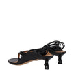 Black Leather Flip-Flop SandalsDescription: The product with MPN OWIH057LEA0011009 and code F80830 leather in black is a flip flops designed by Off-White. It has features like self tie closure. Additional Info: Closing type: Self tie Closures Shoe sole: L