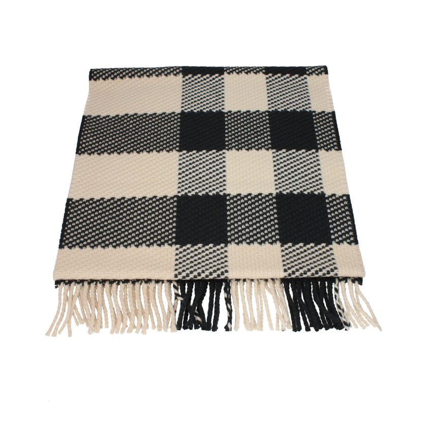 Beige Wool ScarfDescription: The product with MPN 8079240 and code F81080 wool in beige is a scarves designed by Burberry. It has features like fringes, print which can vary. Additional Info: Measurements: 50×202 cm Composition: 100% Wool MPN: 8079240 New