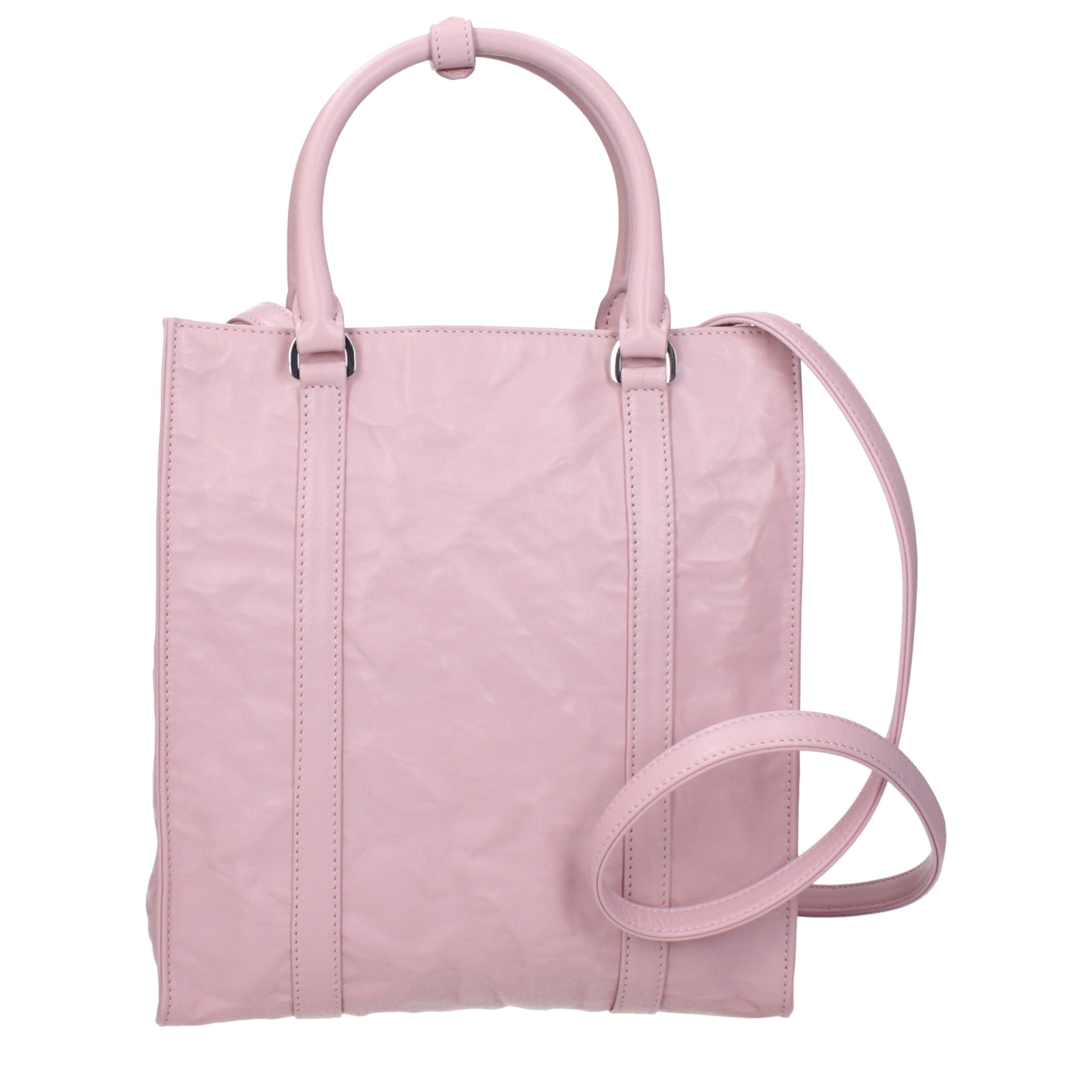 Pink Leather HandbagDescription: The product with MPN 1BG458UVLMOOF0E18 and code F81236 leather in pink is a handbags designed by Prada. It has features like front logo, removable shoulder, adjustable shoulder. Additional Info: Color details: Silver Bag s