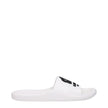 White Cotton SlippersDescription: The product with MPN FE52MU110P5102 and code F81417 rubber in white is a slippers and clogs designed by Kenzo. It has features like front logo. Additional Info: Style: Casual Shoe sole: Rubber Shoe tip: Open toe Heel type