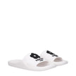 White Cotton SlippersDescription: The product with MPN FE52MU110P5102 and code F81417 rubber in white is a slippers and clogs designed by Kenzo. It has features like front logo. Additional Info: Style: Casual Shoe sole: Rubber Shoe tip: Open toe Heel type