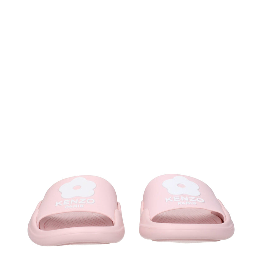 Pink Cotton SlippersDescription: The product with MPN FE52MU110P5134 and code F81417 rubber in pink is a slippers and clogs designed by Kenzo. It has features like front logo. Additional Info: Style: Casual Shoe sole: Rubber Shoe tip: Open toe Heel type: