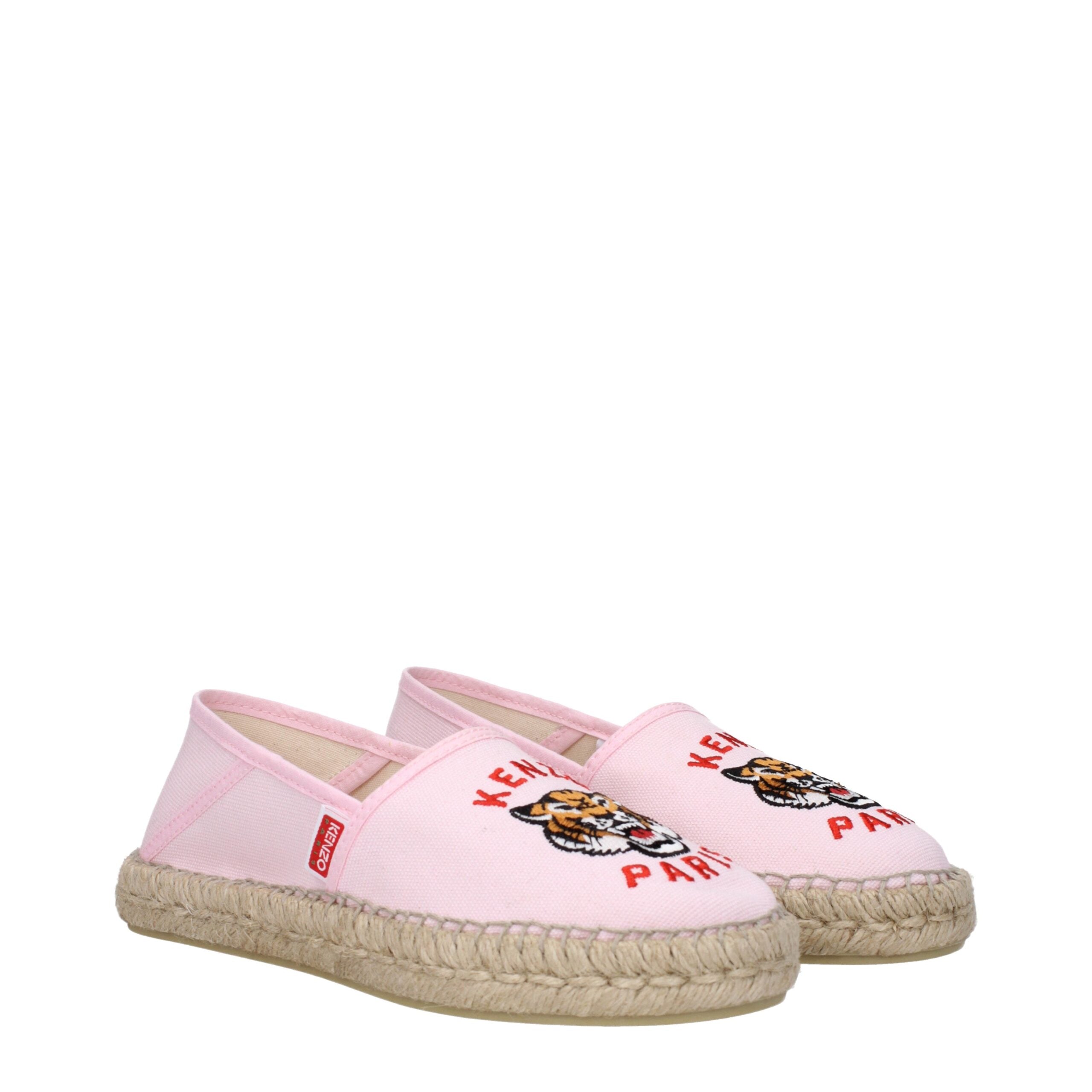 Pink Fabric EspadrillesDescription: The product with MPN FE52ES020F8134 and code F81418 fabric in pink is a espadrilles designed by Kenzo. It has features like front logo, side logo. Additional Info: Style: Casual Shoe sole: Rubber Shoe tip: Round toe Hee