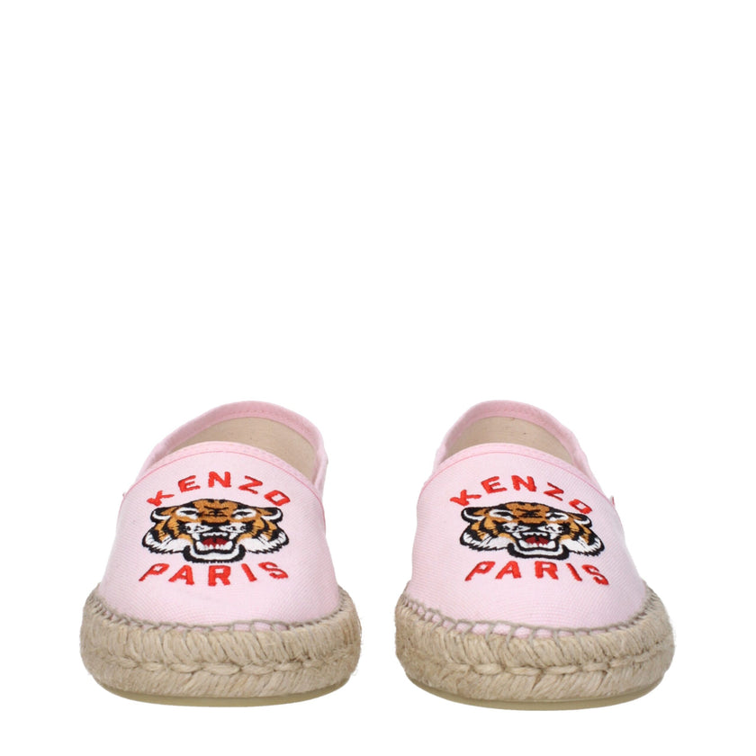 Pink Fabric EspadrillesDescription: The product with MPN FE52ES020F8134 and code F81418 fabric in pink is a espadrilles designed by Kenzo. It has features like front logo, side logo. Additional Info: Style: Casual Shoe sole: Rubber Shoe tip: Round toe Hee