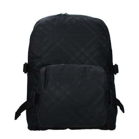 Black Fabric BackpackDescription: The product with MPN 8080840 and code F81781 fabric in black is a backpacks and bumbags designed by Burberry. It has features like side detail, back adjustable straps. Additional Info: Color details: Silver Style: Casual