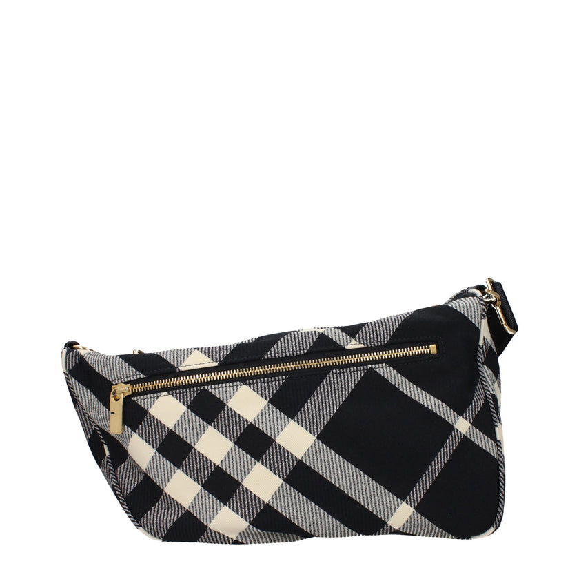 Black Fabric Crossbody BagDescription: The product with MPN 8087625 and code F81774 fabric in black is a crossbody bags designed by Burberry. It has features like adjustable shoulder. Additional Info: Style: Casual Bag size: Medium Depth: 14 cm Closing ty