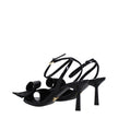 Black Leather Stiletto Heel SandalsDescription: The product with MPN 1X347N3LOCF075F0002 and code F81994 patent leather in black is a sandals designed by Prada. It has features like side detail. Additional Info: Style: Casual Closing type: Buckle Closure